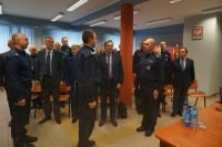 Złożenie meldunku Pierwszemu Zastępcy Komendanta Wojewódzkiego Policji