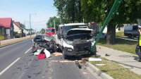 Kolizja na ulicy Zwycięstwa zderzenie dwóch pojazdów